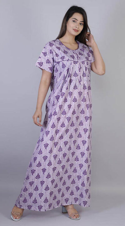 Pure cotton night gown deals