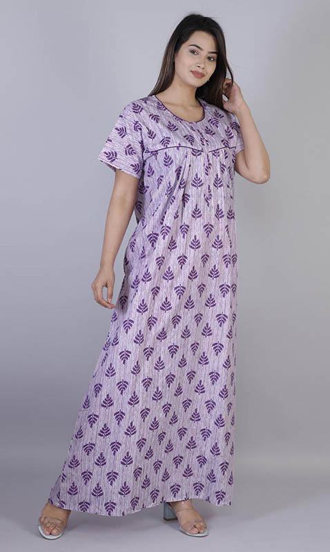 Buy online Round Neck Printed Night Gown from sleepwear for Women by Be You  for ₹929 at 40% off | 2024 Limeroad.com
